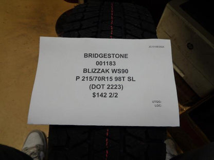 BRIDGESTONE BLIZZAK WS90 P 205 65 16 95T SL TIRE 001163 CQ1