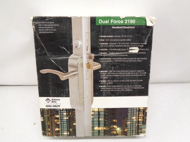 ADAMS RITE DUAL FORCE 2190 DARK BROWN INTERCONNECTED DEADBOLT LOCK ASSEMBLY R29