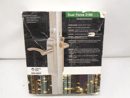 ADAMS RITE DUAL FORCE 2190 DARK BROWN INTERCONNECTED DEADBOLT LOCK ASSEMBLY R29