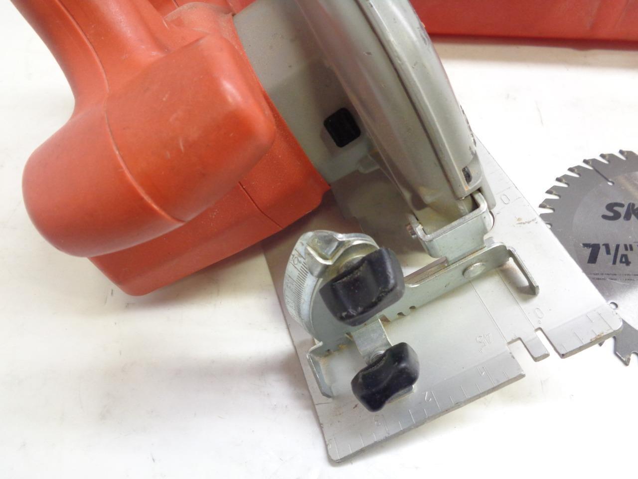 USED MILWAUKEE CIRCULAR SAW 6-1/2" 15 AMP W/ EXTRA 7-14" BLADE 6395-21 SR