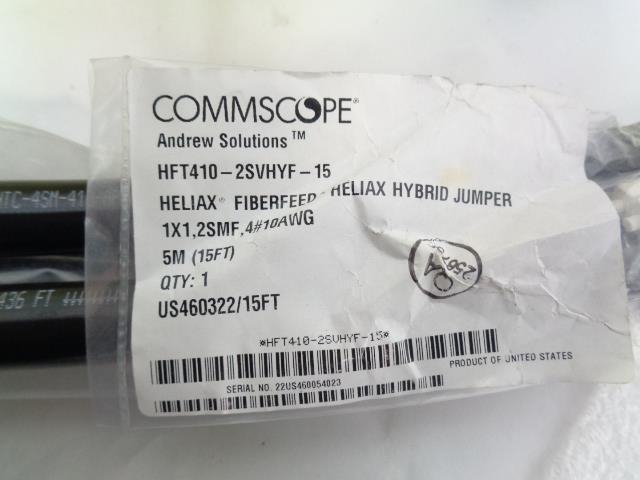 COMMSCOPE HFT410-2SVHYF-15' 6-OVP FIBER OPTIC CABLE NEW H1