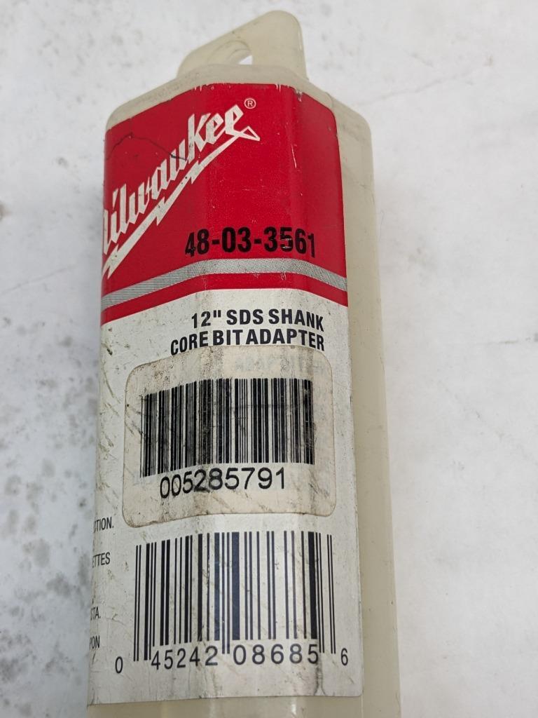 MILWAUKEE SDS-MAX 12" SDS MAX SHANK DRILL BIT ADAPTER 48-03-3561 NEW