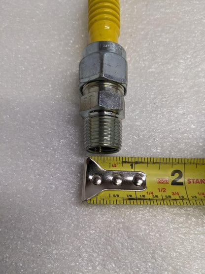 BRASSCRAFT CSSC44-24 PROCOAT SS 24" GAS CONNECTOR 1/2" ID/MIP 5/8" OD NEW R22T2