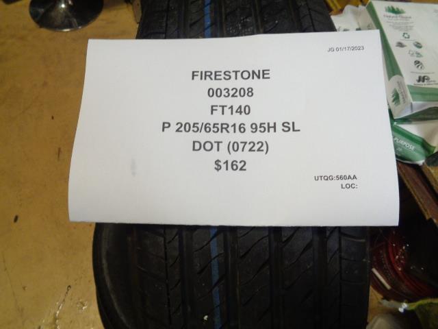 2 FIRESTONE FT140 P 205 65 16 95H SL ALL SEASON TIRES 003208 BQ4