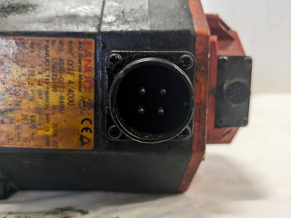Fanuc αiF 4/4000 AC Servo Motor A06B-0223-B400 4000 RPM 138V 6.4A 267Hz BSRG6