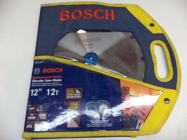NEW BOSCH RESCUE BLADE 12" DIAMETER 12T 1" ARBOR TCG SAW BLADE PRO1212RES SP1T2