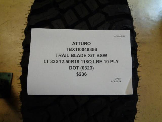 2 ATTURO TRAIL BLADE X/T BSW LT 33 12.5 18 118Q LRE 10PLY TIRES TBXTI0048356 CQ1