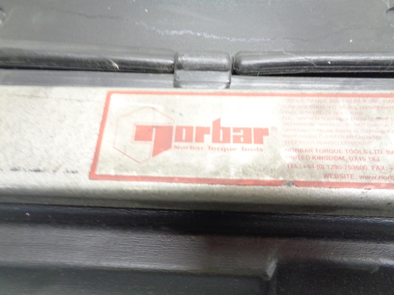 USED NORBAR 1" TORQUE WRENCH 200-750 FT LBS, 300-1000NM 12009.01 5R SR