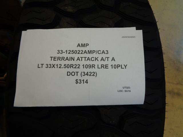 2 AMP TERRAIN TERRAIN ATTACK AT A 33 12.5 22 109R LRE 10PLY 33-125022AMP/CA3 CQ2