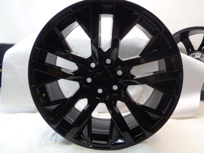4PLAY OE CV38 22x9 6x139.7 BLACK ALLOY WHEEL CV38-22090-6550-28B SR