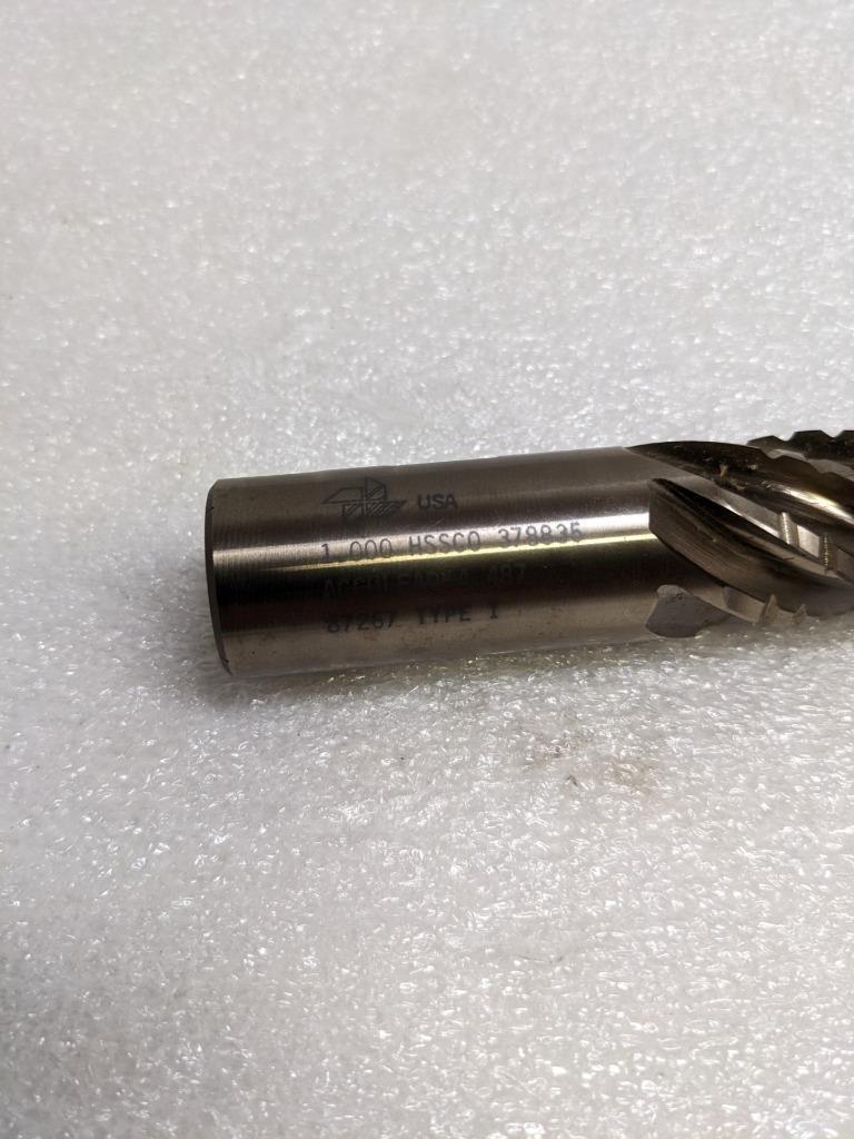 MELIN CC-3232-A-TIN COBALT END MILL 1X1 6F SE CC NEW R22T5