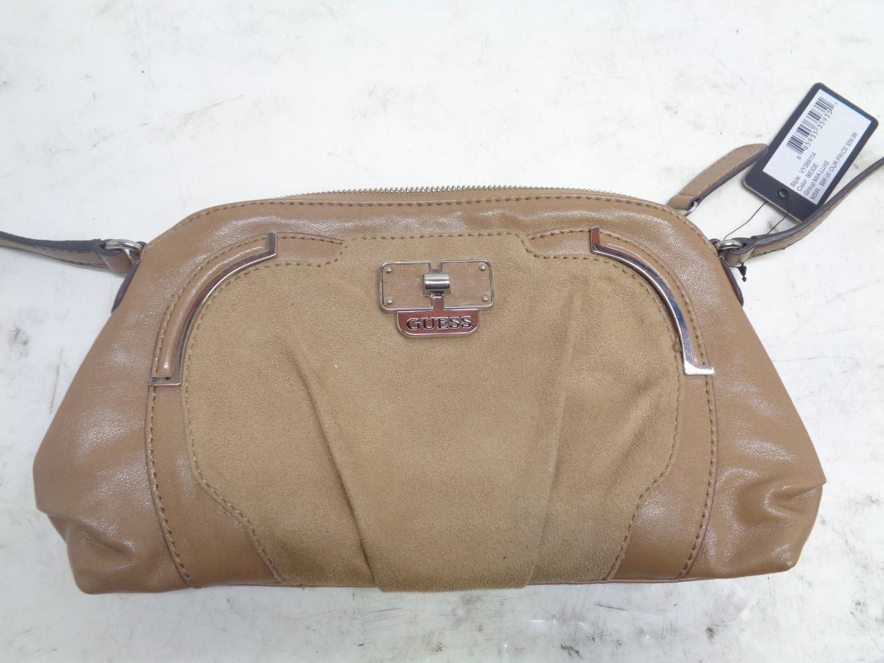 NWT GUESS MIA LUXE TOTE BAG BEIGE COLOR VY388114 GENUINE SR