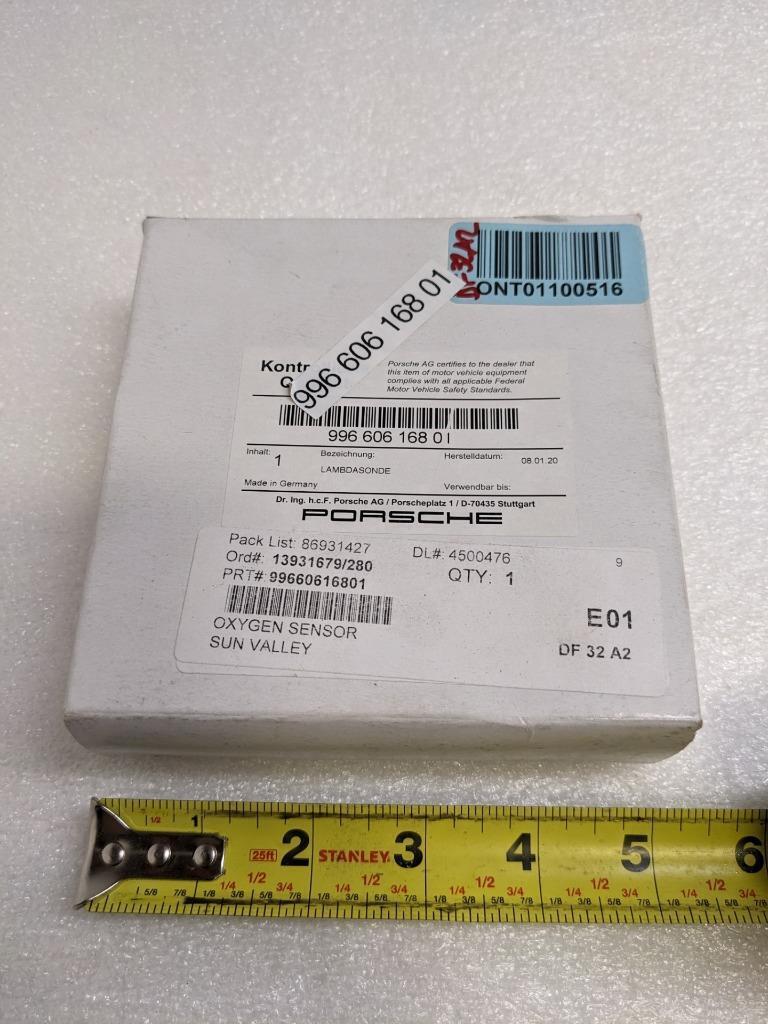 PORSCHE 99660616801 OXYGEN SENSOR FOR 911/911 GT3 NEW PGB2TA