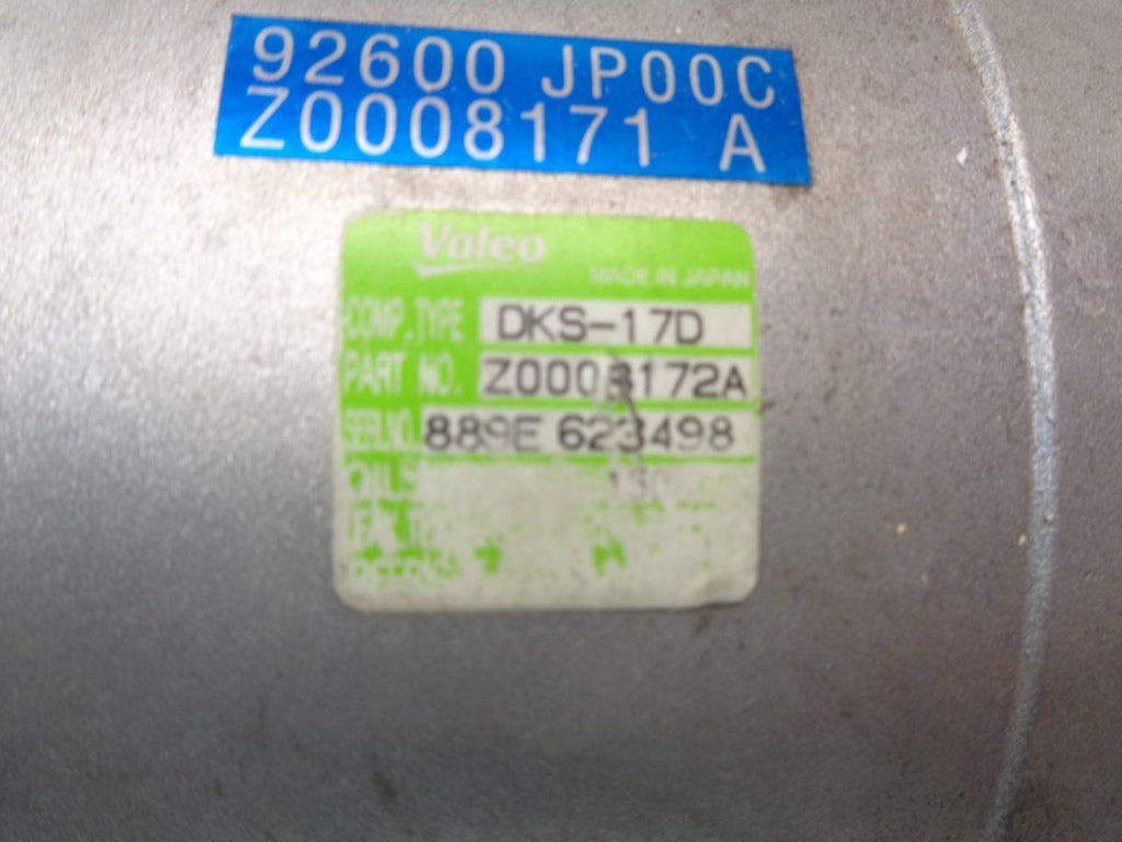 NEW VALEO DKS-17D Z0008171A 92600-JP00C AC COMPRESSOR R2