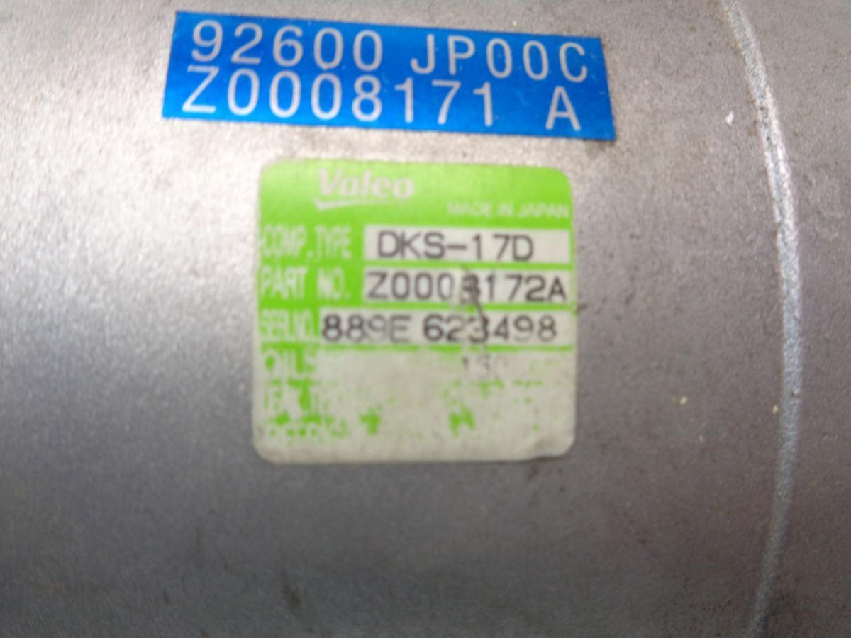 NEW VALEO DKS-17D Z0008171A 92600-JP00C AC COMPRESSOR R2