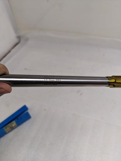 HANNIBAL CARBIDE TOOL 400175 REAMER 17.5MM W/ STRAIGHT SHANK/FLUTES NEW R22T5