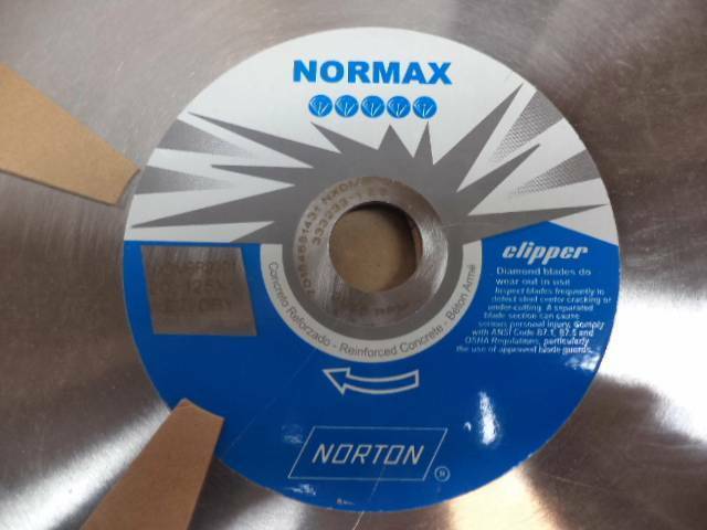 NEW NORTON NORMAX 20" CLIPPER DIAMOND BLADE 1" ARBOR NXDMBR2001 SP2T1
