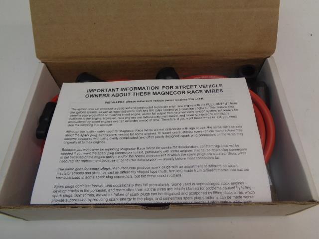 Magnecor 65108 Spark Plug Wires for Porsche 911 3.2/3.3 85-89 91-92 NEW R21