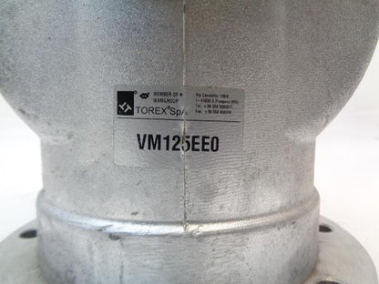 NEW TOREX VM125 VM125EE0 ALUMINUM 5" ID PNEUMATIC PINCH VALVE J2
