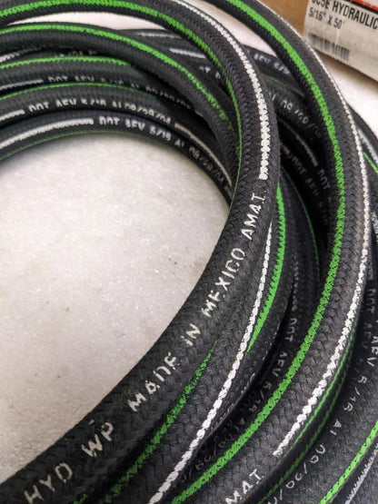 GATES 6C5E HYDRAULIC HOSE 50' OAL 5/16" ID 1.5K PSI MAX NEW R15