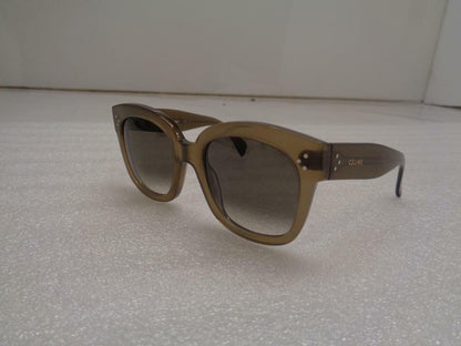 Céline Cat Eye Sunglasses Acetate Smoked Transparent Frame 4S004CPLP.38NO NEW SR