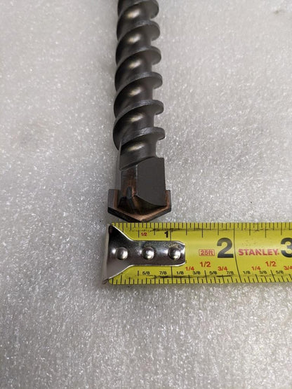 UNBRANDED SDS-MAX CARBIDE TIPPED DRILL 1" X 20-1/2" 4-CUTTER USED D0