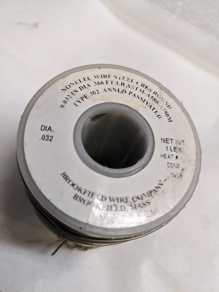NONELECTRICAL WIRE STEEL CRES ALLOY DIAM .32 1 LB NEW R5