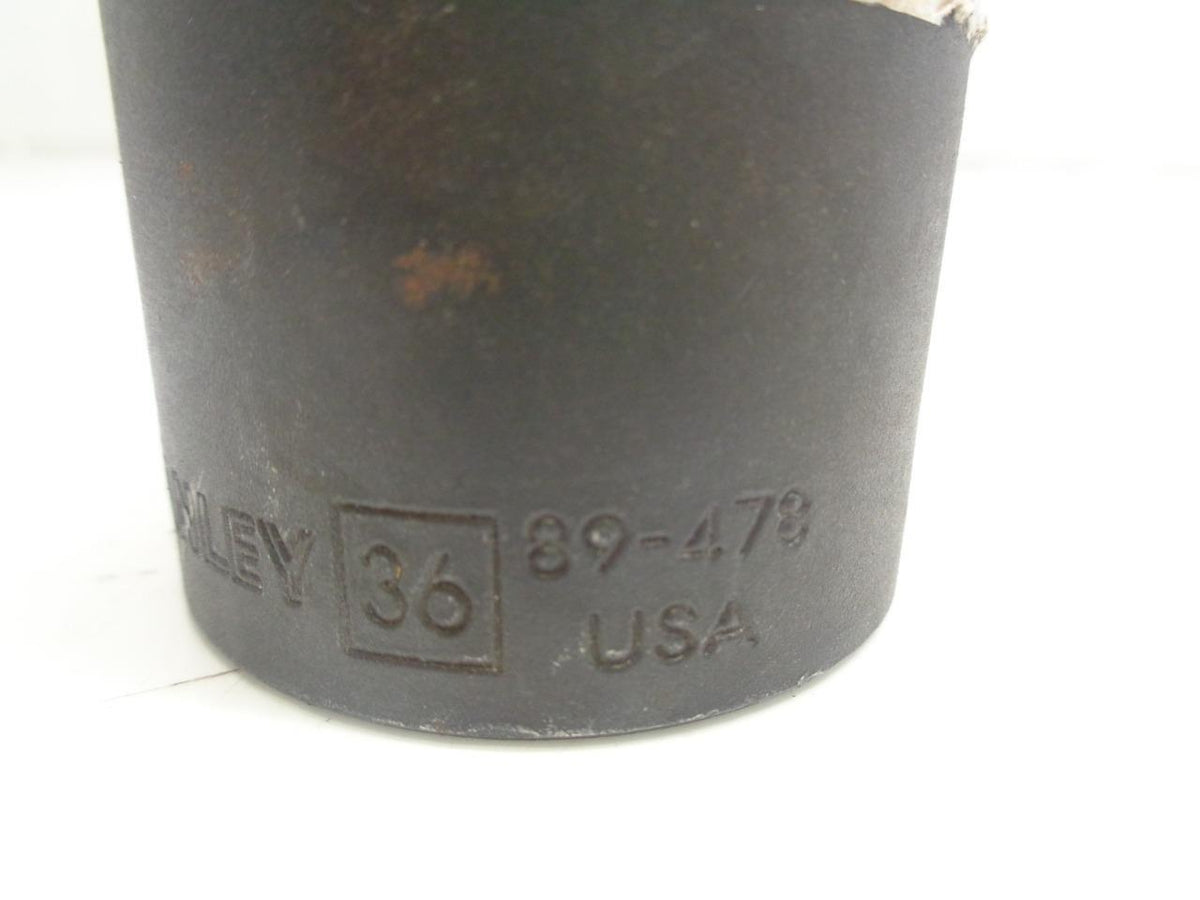 NEW STANLEY 3/8" DRIVE 36mm 6-POINT DEEP IMPACT SOCKET 89-478 R22