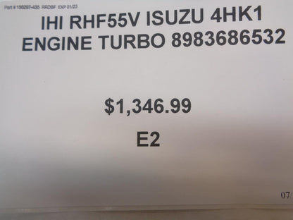 IHI RHF55V ISUZU GMC NQR NPR NRR 12V 4HK1 ENGINE TURBOCHARGER 8983686532 E2