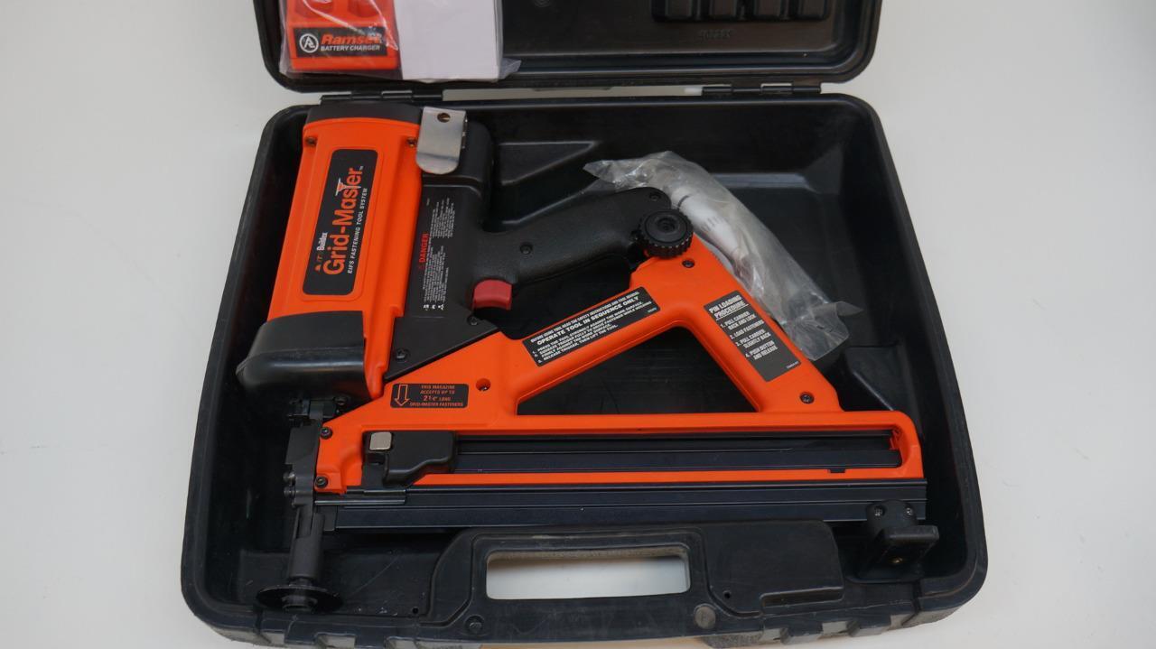 USED BUILDEX GRID-MASTER EIFS FASTENING TOOL SYSTEM TF1100BX & FLAT NOSE SR