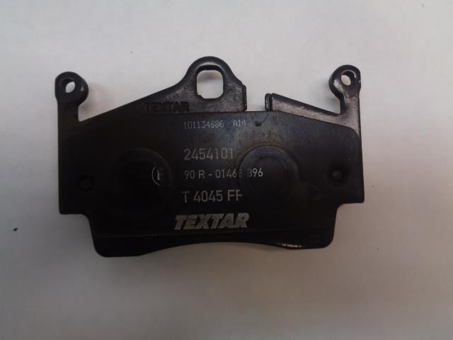 1 USED TEXTAR REAR BRAKE PAD SET FOR PORSCHE CAYMAN 2454101 R21T3