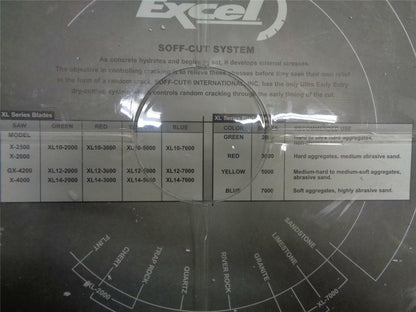 NEW HUSQVARNA EXCEL SOFF-CUT 14" .120" GREEN DIAMOND BLADE XL14-2000 SP1T1
