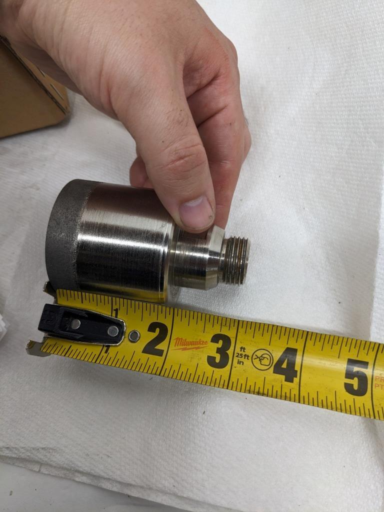 CRL HBT2 331747/022 2" BELGIAN THREAD ELECTRO-FORMED DIAMOND DRILL NEW D0