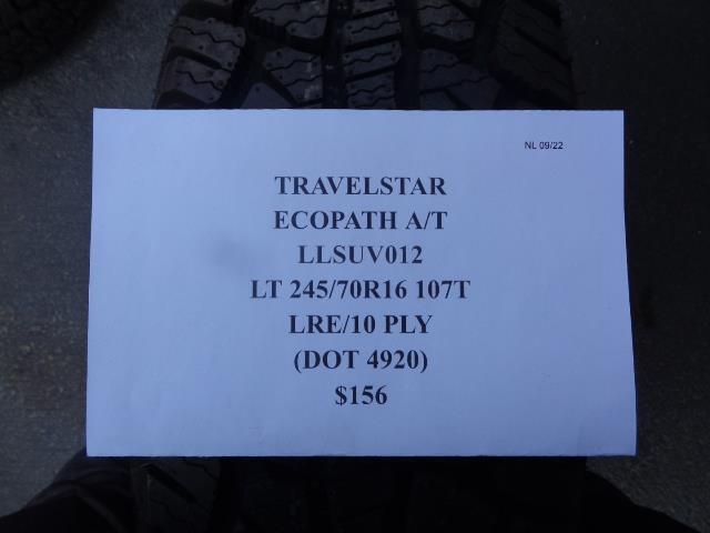 1 TRAVELSTAR ECOPATH AT LT 245 70 16 107T LRE 10PLY LLSUV012 SU16