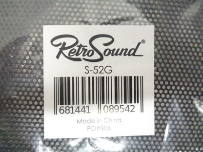 RETROSOUND S-52G SPEAKER GRILLES 2-PACK NEW SR