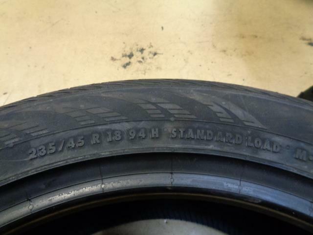 1 New Tire CONTINENTAL ContiProContact 235 45 18 94H SL 15494620000