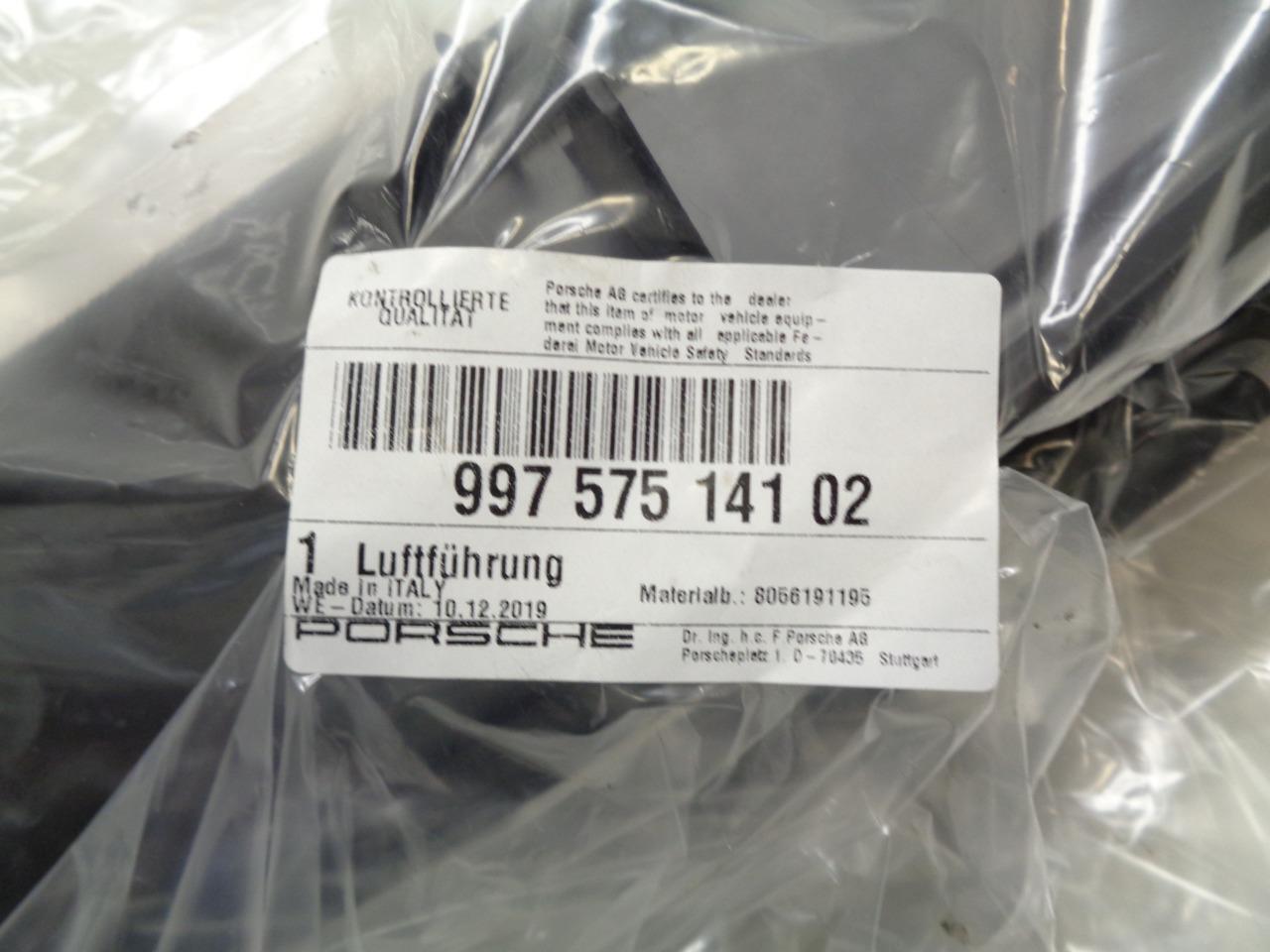 NEW GENUINE PORSCHE 997 AIR DUCT 997 575 141 02 R23