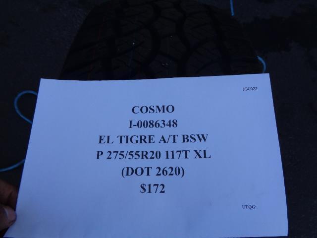 COSMO EL TIGRE A/T BSW P 275 55 20 117T XL ALL TERRAIN TIRE I-0086348 SU16