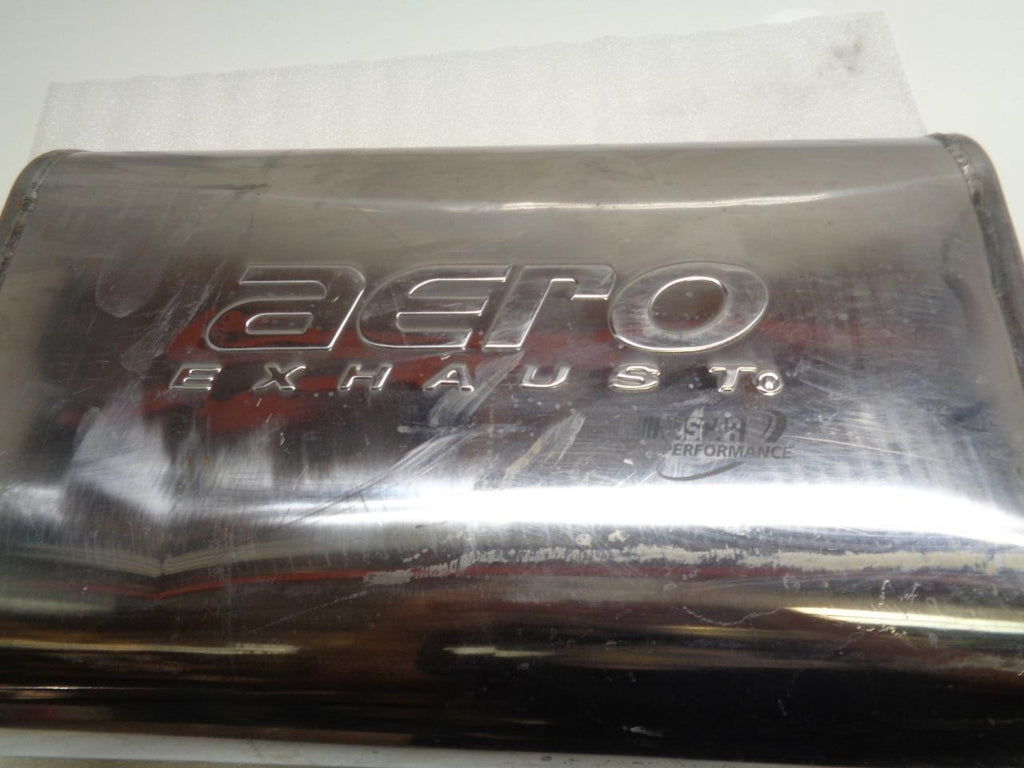 AERO EXHAUST STAINLESS STEEL 3" - 2.5" OFFSET CENTER MUFFLER OVERALL LENGTH 24"