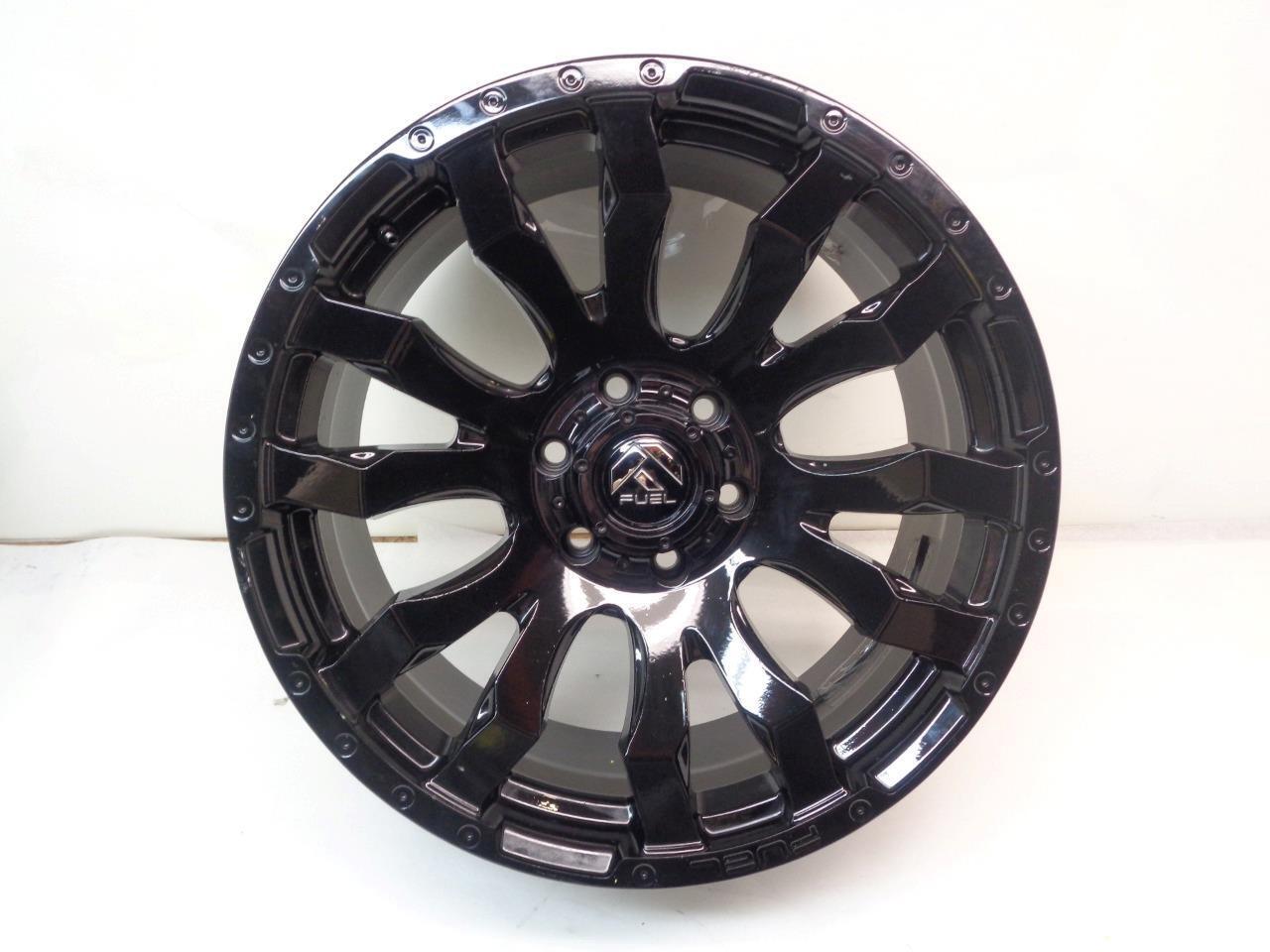 FUEL WHEELS BLITZ D675 20x9 6x135 ET20 GLOSS BLACK WHEEL WR