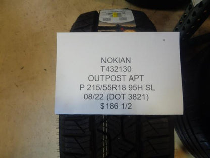 1 NOKIAN OUTPOST APT 215 55 18 95H SL ALL TERRAIN TIRE T432130 CQ1