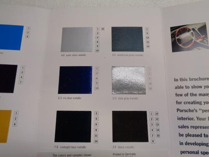 Porsche Color Brochure 1993 Edition 911 928 968 USED GENUINE WVK 127 421 94 R25
