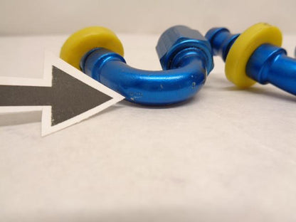 USED FRAGOLA SERIES 8000 PUSH-LITE RACE HOSE END SET STRAIGHT AND 150° END R13T7