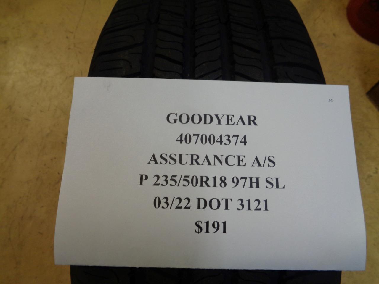 GOODYEAR ASSURANCE AS P 235 50 18 97H SL ALL SEASON TIRE 407004374 CQ2