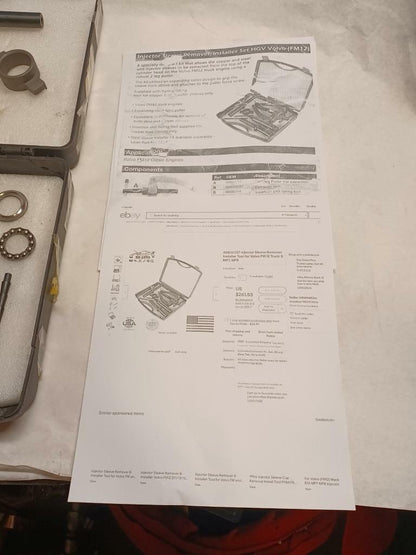 Volvo FM12 Diesel Fuel Injector Removal and Install Puller Pressing Tool New
