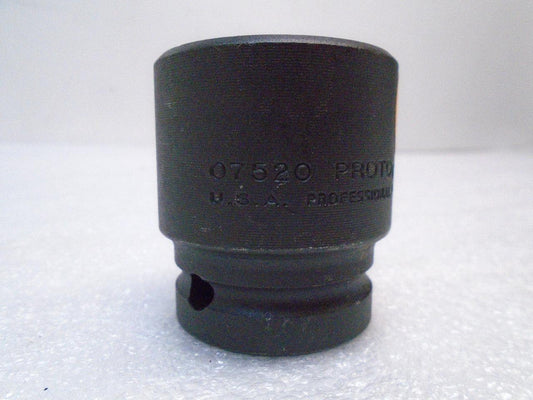 NEW STANLEY PROTO 07520 3/4 DRIVE 6 PT. IMPACT SOCKET 1-1/4 R22