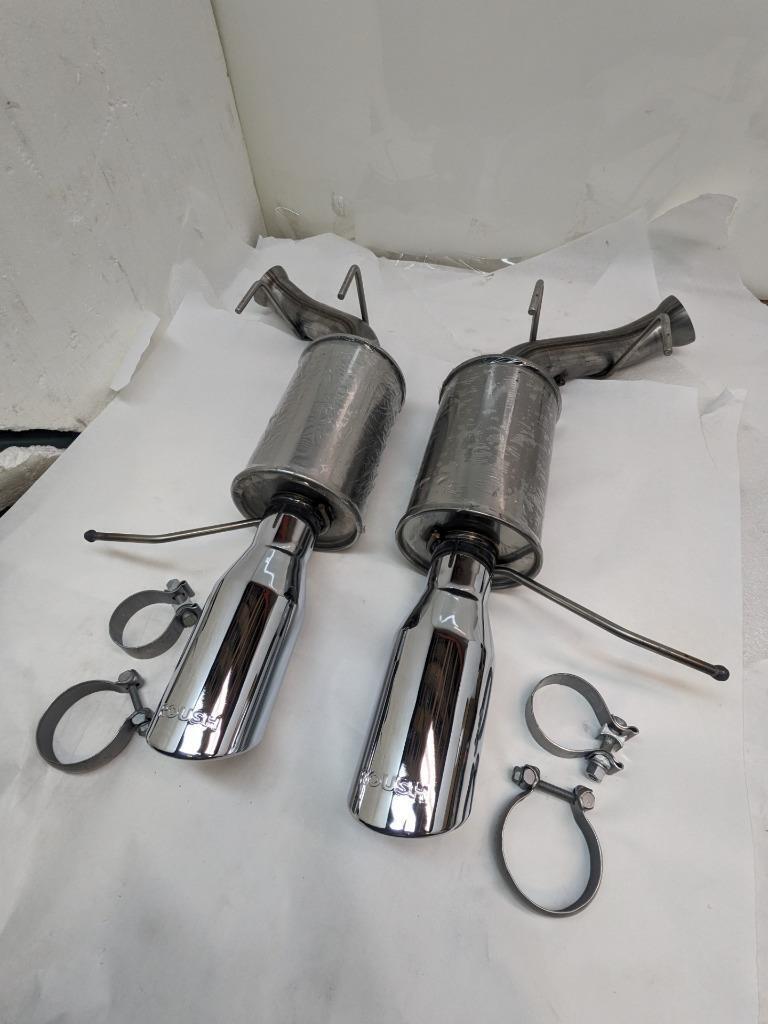 ROUSH CAT-BACK EXHAUST SYSTEM MUSTANG MUFFLER TIPS 13135230-AA NEW B2