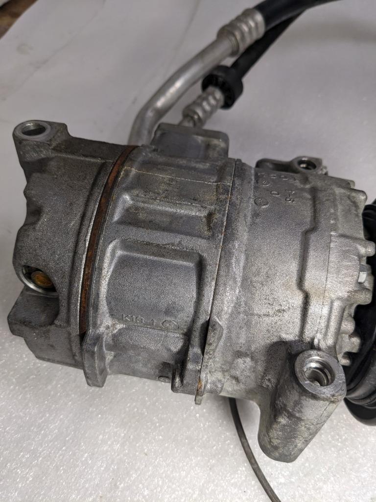 PORSCHE 911 996 BOXSTER DENSO A/C COMPRESSOR W/PIPE 99612601152 USED 996B.G.L.