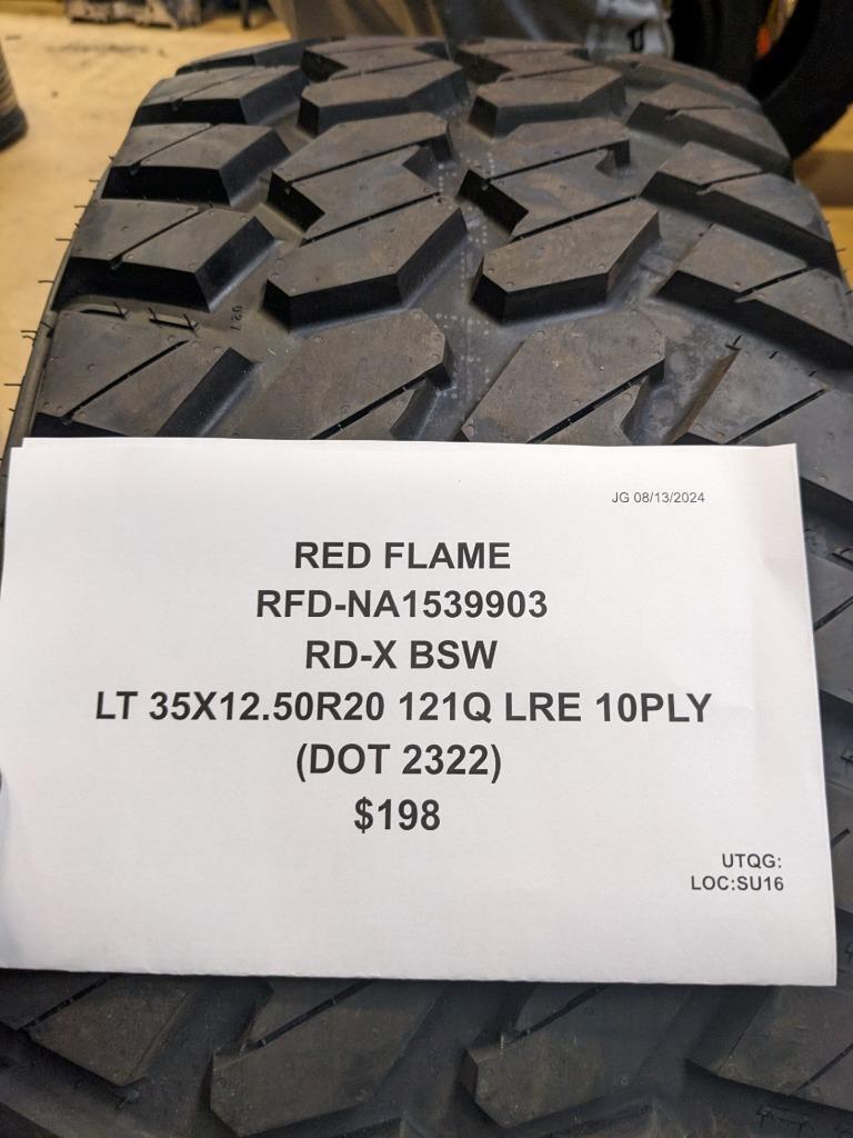 RED FLAME RD-X BSW  LT 35 12.5 20 121Q LRE 10PLY TIRE NA1539903 CQ3
