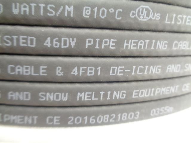 PARALLEL SELF-REGULATING HEATING CABLE 6HTLe2-CR 6 W/FT 20160821803 1000FT H1